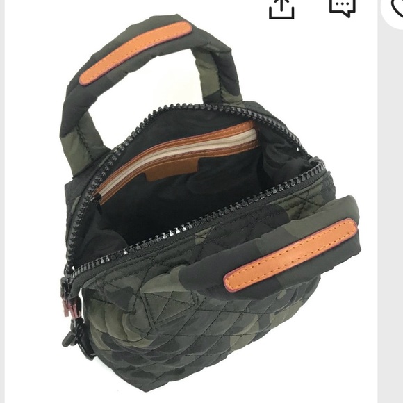 Camo quilted nylon mini handbag MZ Sutton inspired like new - Picture 10 of 14